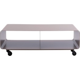 TV board Lounge on wheels taupe Kare Design
