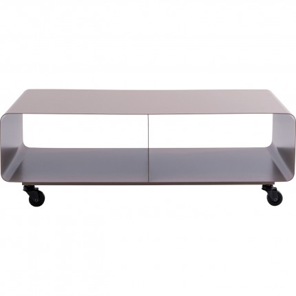 Meuble TV Lounge à roulettes taupe Kare Design