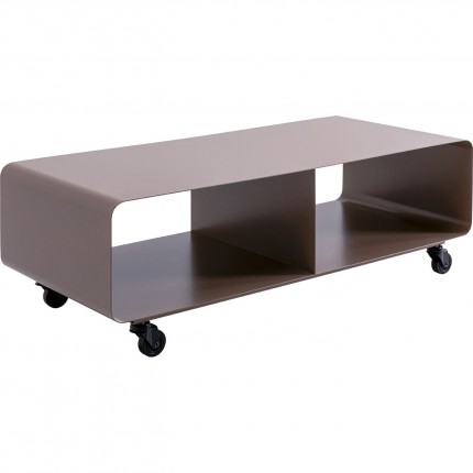 TV board Lounge on wheels taupe Kare Design