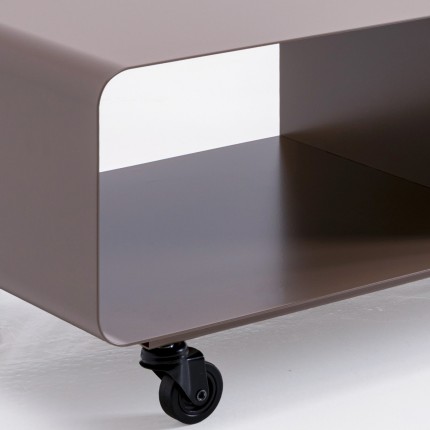 TV board Lounge on wheels taupe Kare Design