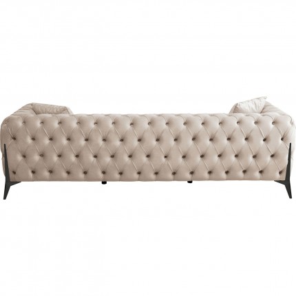 Sofa Bellissima 3-Seater Velvet Beige Kare Design