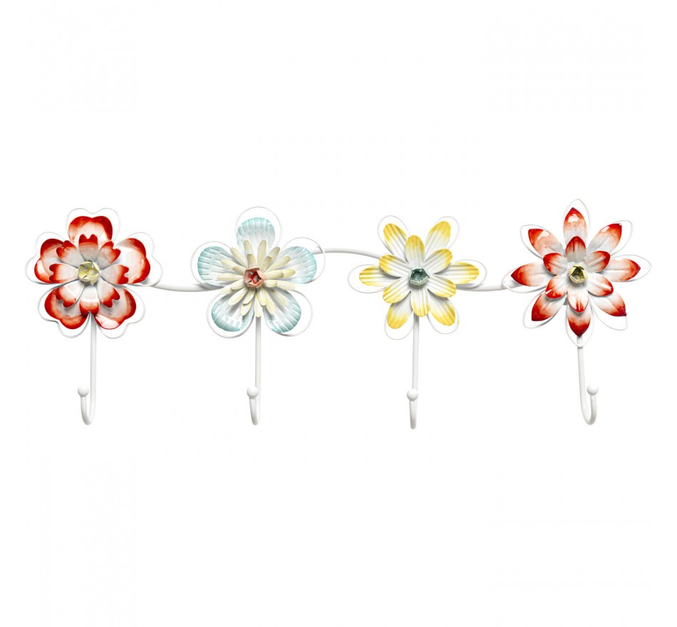 Wall Coat Rack bloomed flowers 52cm Kare Design