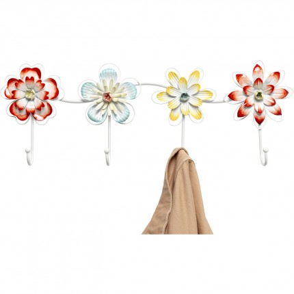 Portemanteau mural fleurs écloses 52cm Kare Design