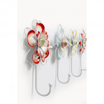 Portemanteau mural fleurs écloses 52cm Kare Design