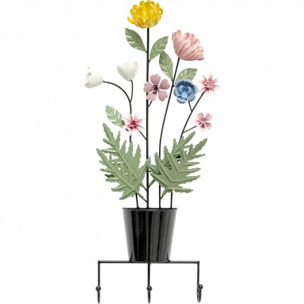 Portemanteau mural pot de fleurs 52cm Kare Design