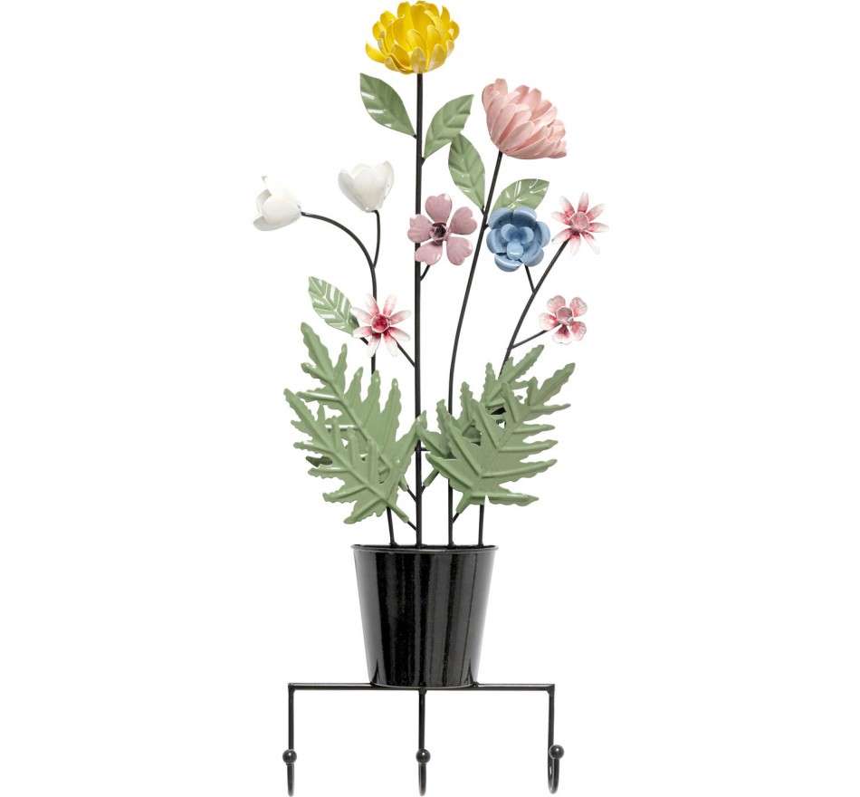 Wall Coat Rack flower pot 52cm Kare Design