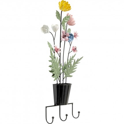 Portemanteau mural pot de fleurs 52cm Kare Design