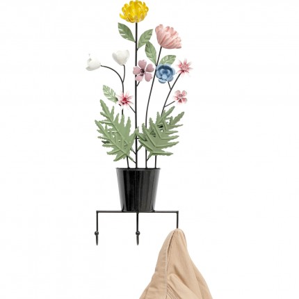 Wall Coat Rack flower pot 52cm Kare Design