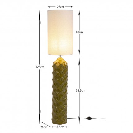 Floor Lamp Luma green 128cm Kare Design