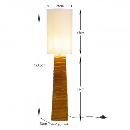 Floor Lamp Siena orange 124cm Kare Design