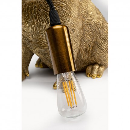 Lampe capybara doré Kare Design