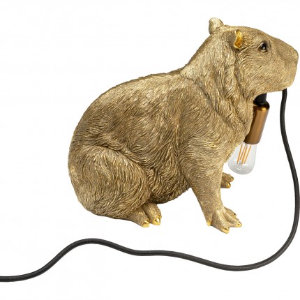 Lampe capybara doré Kare Design