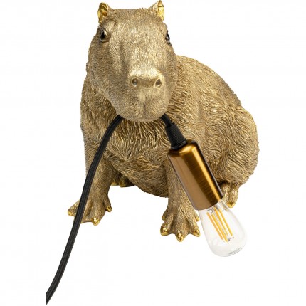Lampe capybara doré Kare Design