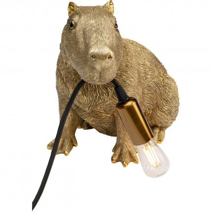 Table Lamp capybara gold Kare Design