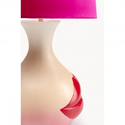 Table Lamp red lips 43cm Kare Design