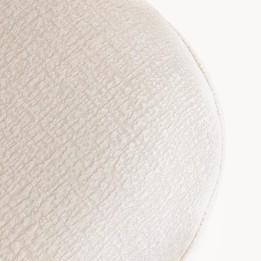 Fauteuil en tissu texturé crème - Kumo - Kare Design
