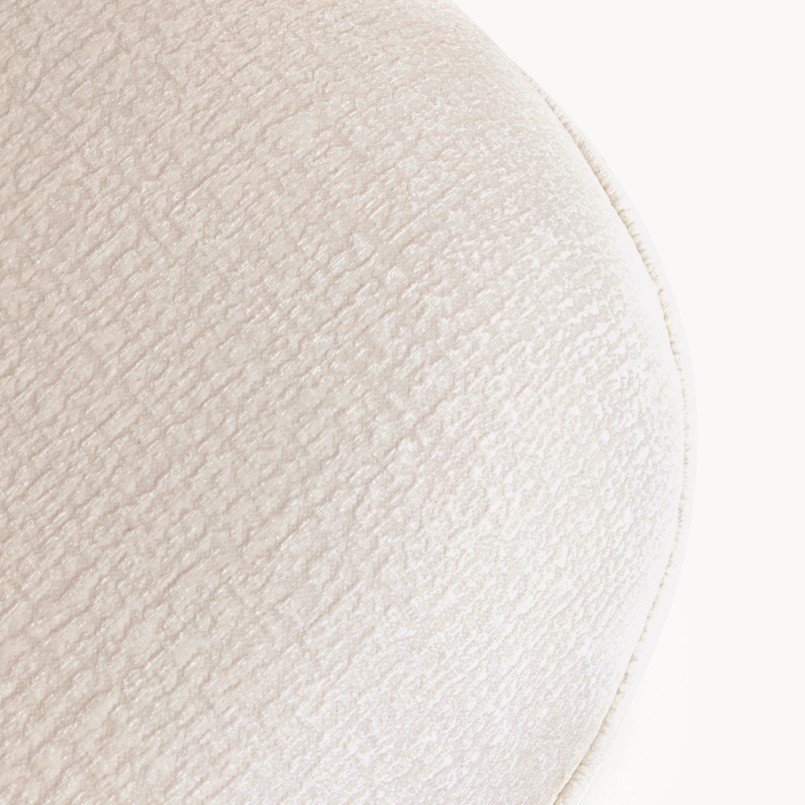 Fauteuil en tissu texturé crème - Kumo - Kare Design