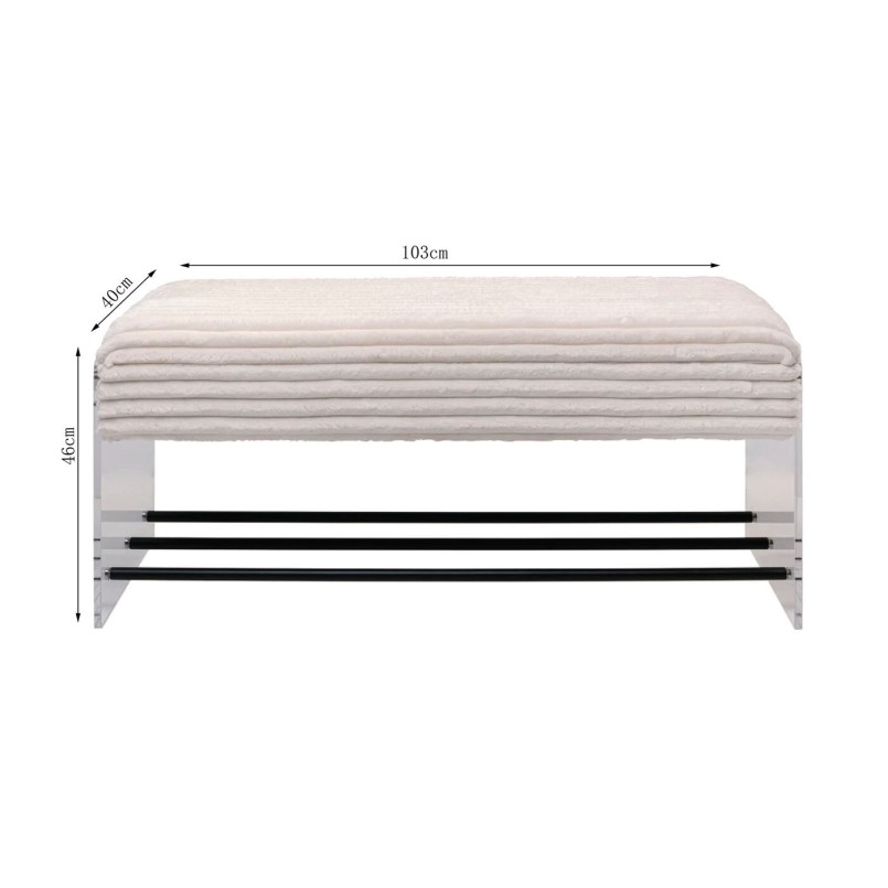 Storage Bench Inside cream Kare Design