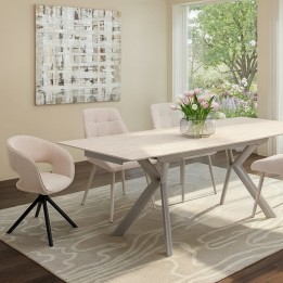 Chaise avec accoudoirs pivotante - Gina - Kare Design