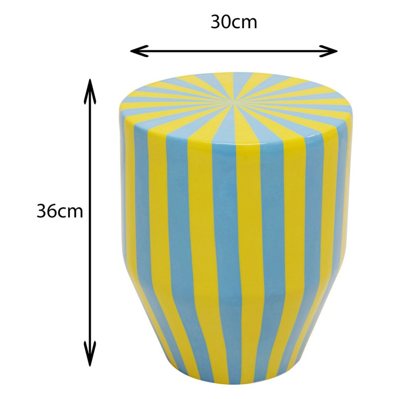 Side Table Candy Ø30cm blue and yellow Kare Design