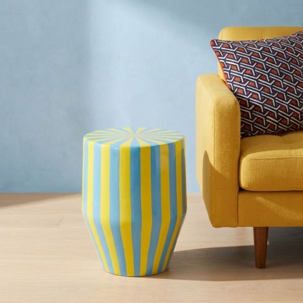 Side Table Candy Ø30cm blue and yellow Kare Design