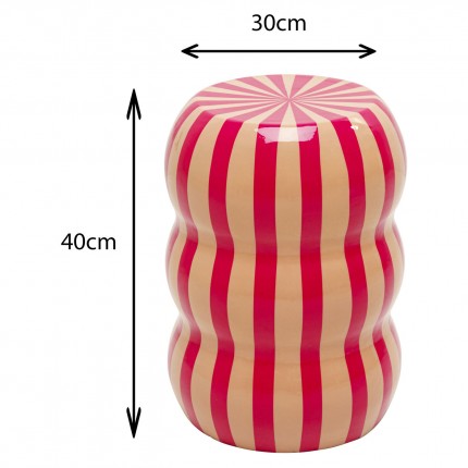 Side Table Candy Ø30cm pink and beige Kare Design