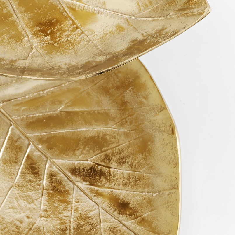 Deco jewelry holder leaf gold Kare Design
