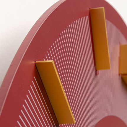 Wall Clock Leonardo red Kare Design