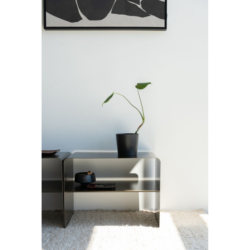 Table basse bronze en acier - Lounge - Kare Design
