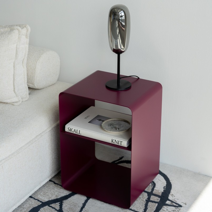Table d'appoint violette en acier - Lounge - Kare Design