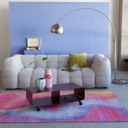 TV board Lounge on wheels purple Kare Design