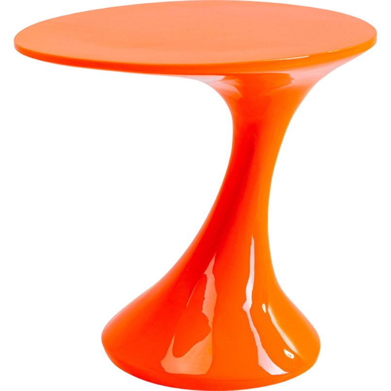Table d'appoint ovale orange - Lolly - Kare Design