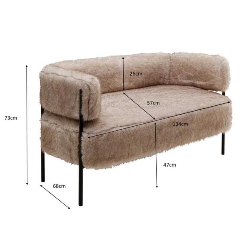 Canapé tout doux beige - Lilja Soft - Kare Design