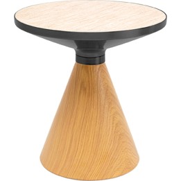 Side Table Cono Travertino Ø50cm oak Kare Design