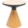 Side Table Cono Travertino Ø50cm oak Kare Design