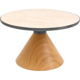 Coffee Table Cono Travertino Ø70cm oak Kare Design