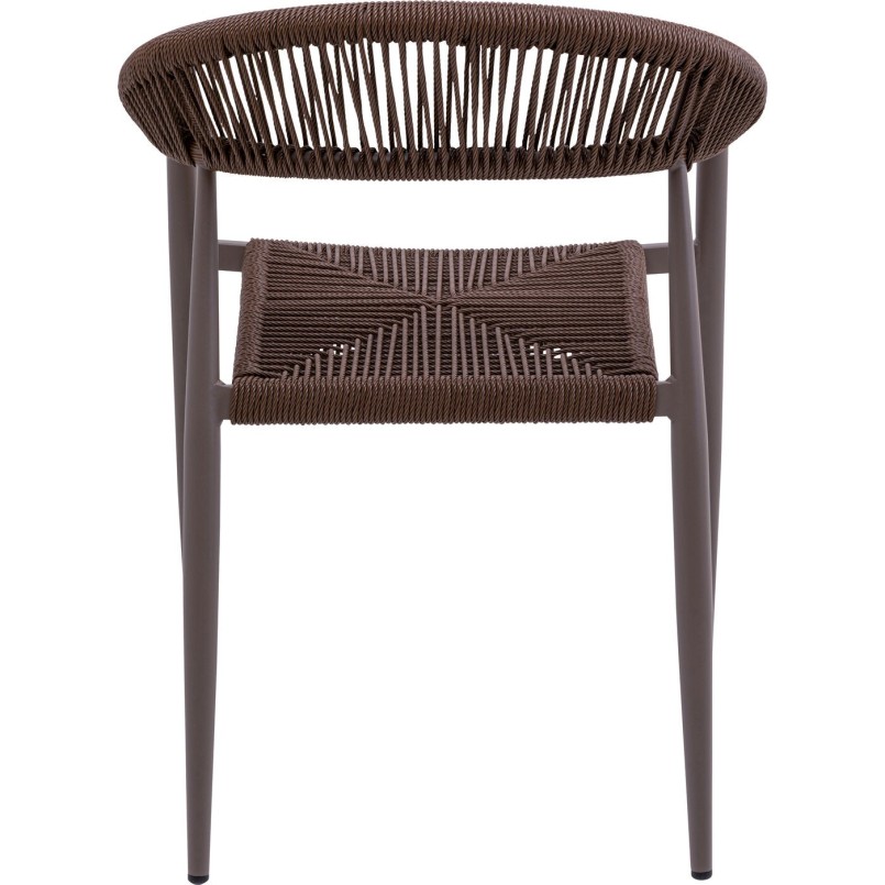 Brown Garden Chair with Armrests - Palma - Kare Design