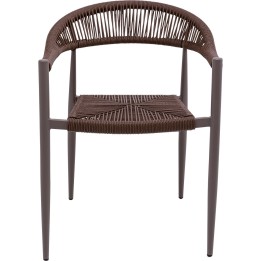 Brown Garden Chair with Armrests - Palma - Kare Design