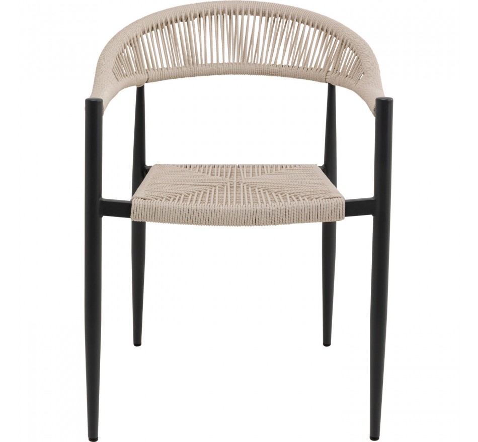 Chair with armrests Palma cream Kare Design