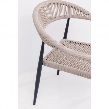 Chair with armrests Palma cream Kare Design