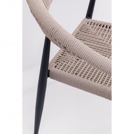 Chair with armrests Palma cream Kare Design