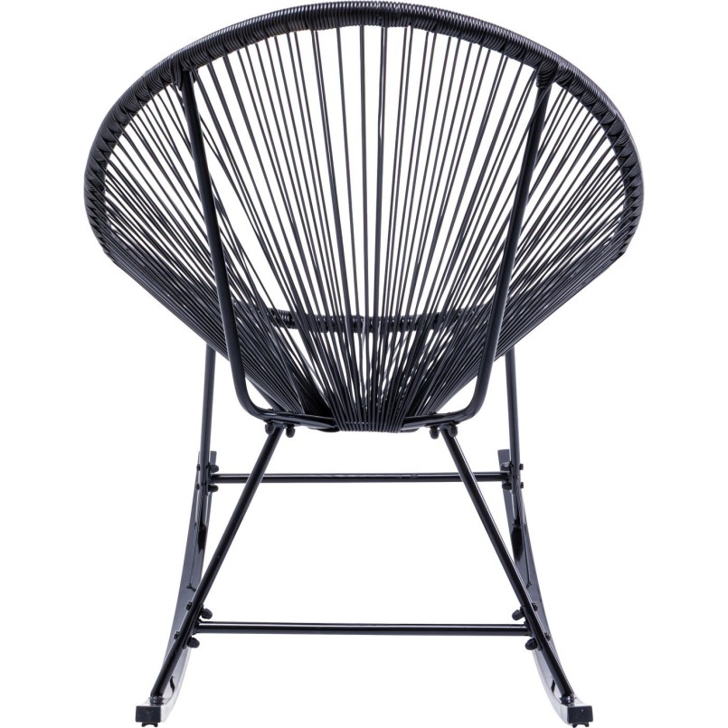 Black garden rocking chair - Acapulco - Kare Design