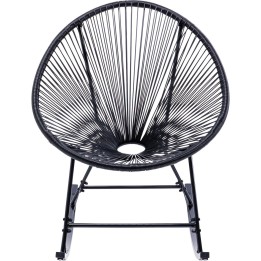 Black garden rocking chair - Acapulco - Kare Design