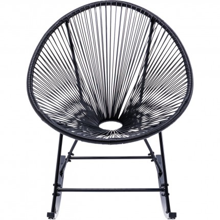 Fauteuil à bascule Acapulco noir Kare Design
