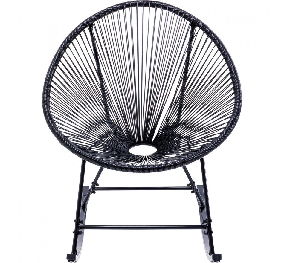 Fauteuil à bascule Acapulco noir Kare Design