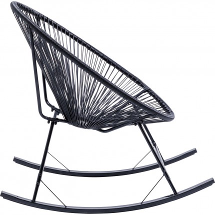 Fauteuil à bascule Acapulco noir Kare Design