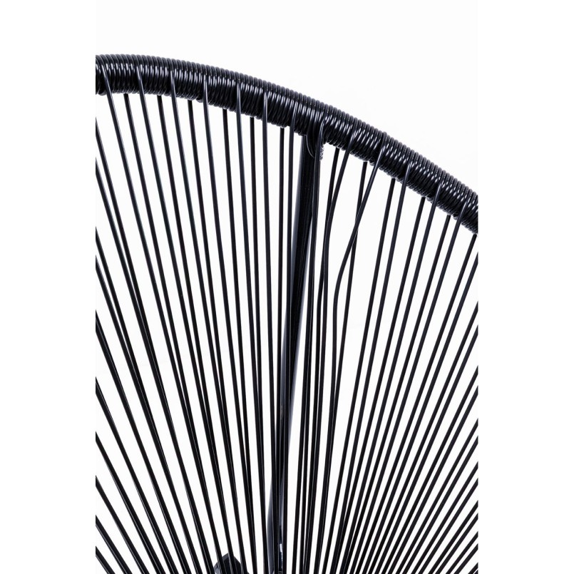 Black garden rocking chair - Acapulco - Kare Design