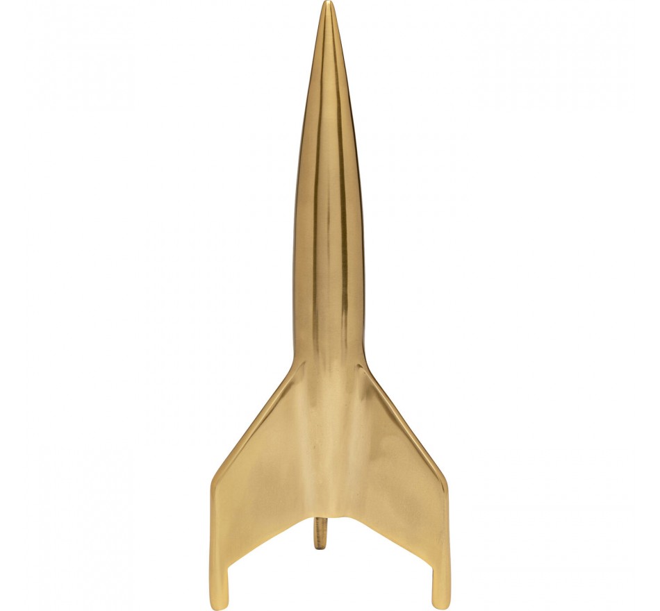 Déco fusée dorée 35cm Kare Design