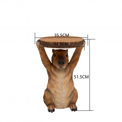 Table d'appoint Animal capybara Kare Design