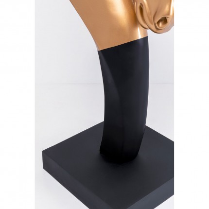 Déco tête de cheval XL 180cm dorée Kare Design